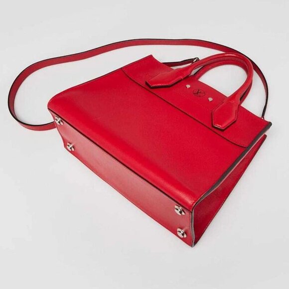 Louis Vuitton Red Smooth Leather City Steamer Mini Bag - Picture 9 of 12